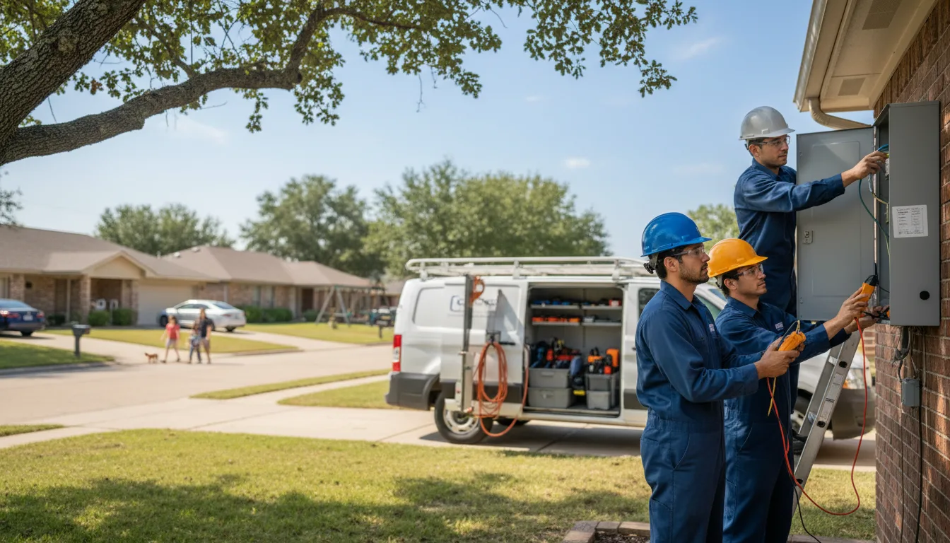 Certified electrician providing emergency electrical services in Yorkshire, OH
